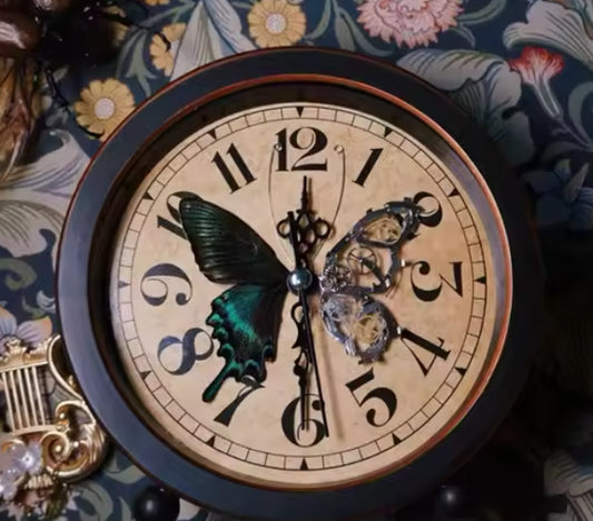 Timeless Metamorphosis: The Steampunk Butterfly Clock